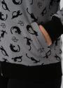 Костюм женский трикотажный - 31/серый с капюшоном - Nicole Collection- Изображение 4