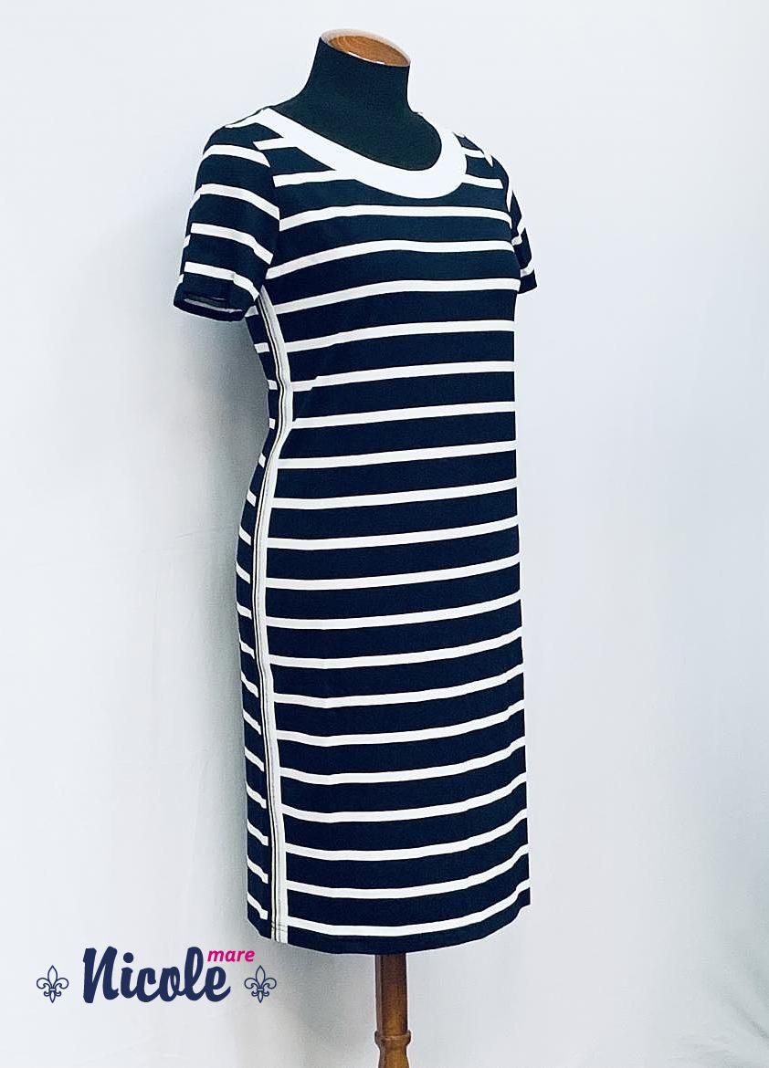 Платье женское из вискозы - 12/5 (темно-синий) - Nicole Collection